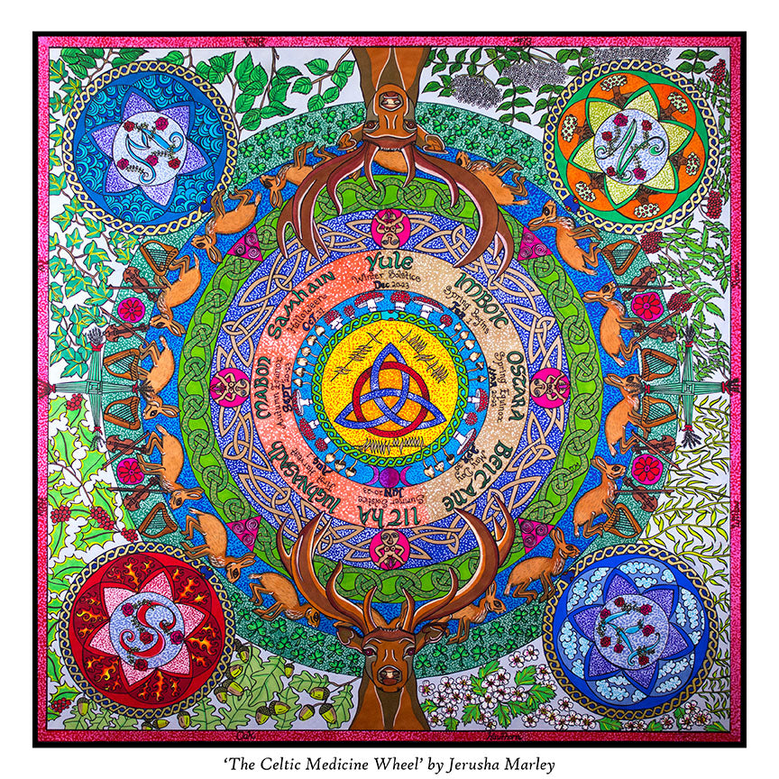 Celtic Medicine Wheel Poster Print