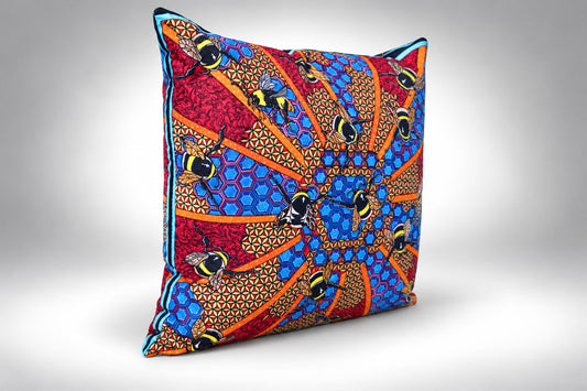 Sacred Bees Soft Velvet Cushion Cover