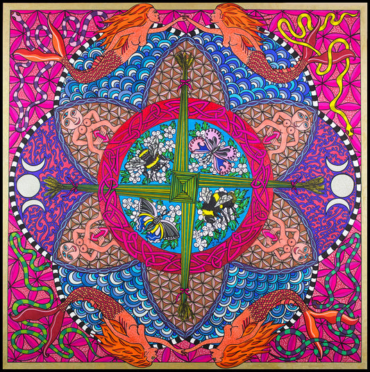 The Divine Feminine 90cm Silk Scarf
