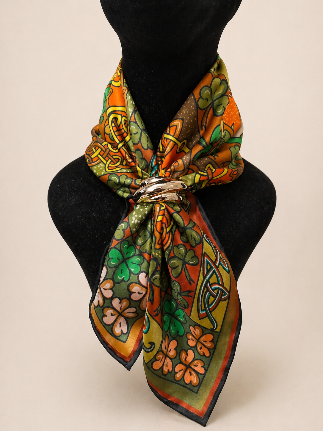 Claddagh 45cm Silk Scarf