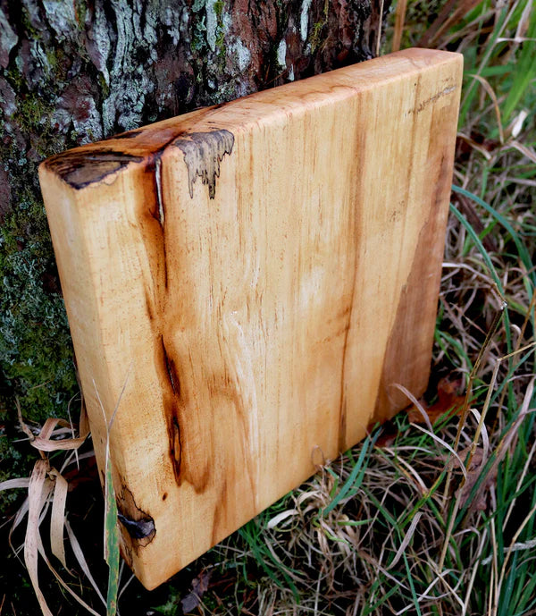 Spalted Beech Rustic Chopping Block