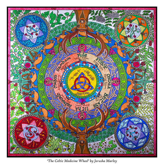 Celtic Medicine Wheel Poster Print