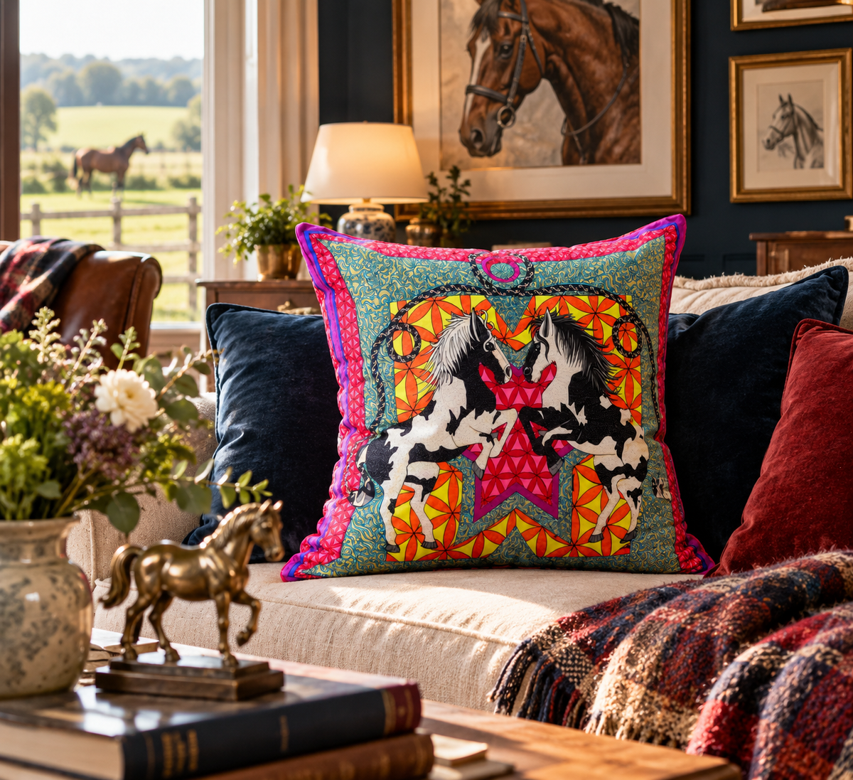 Irish Cobs Soft Velvet Cushion Cover