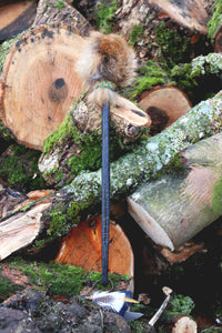 Fox Fur & Bog Oak Drum Beater 'WISDOM'