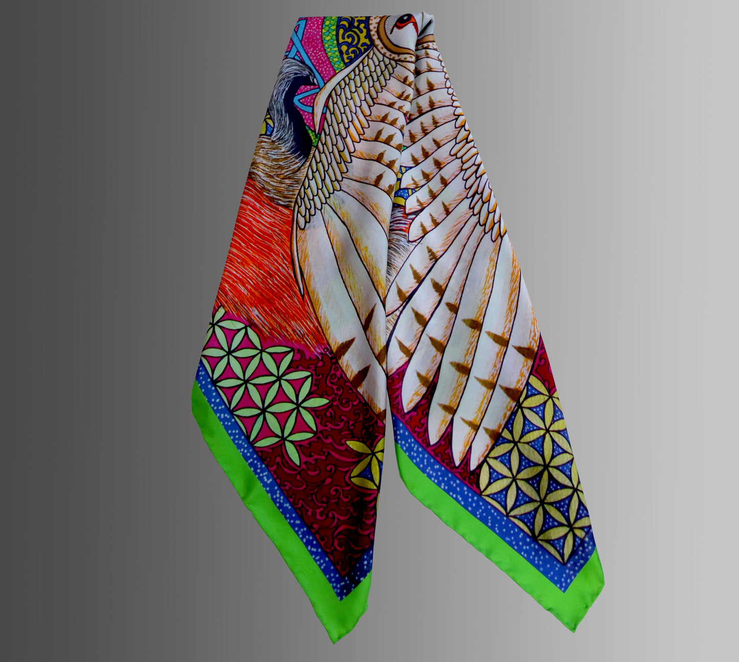 Fox & Owl Magic Silk Scarf 98cm