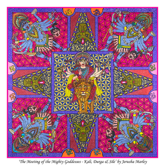 The Meeting Of The Mighty Goddesses Poster Print