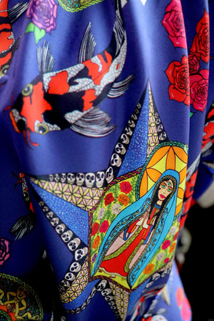 Mary Magic Pure Silk Twill Fabric