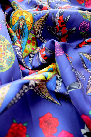 Mary Magic Pure Silk Twill Fabric