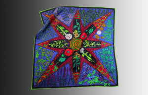 Poisonous Plant Medicine 45cm Silk Scarf