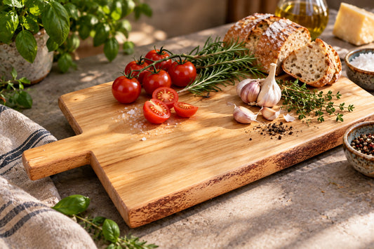Spalted Beech Live Edge Chopping Board with Small Handle