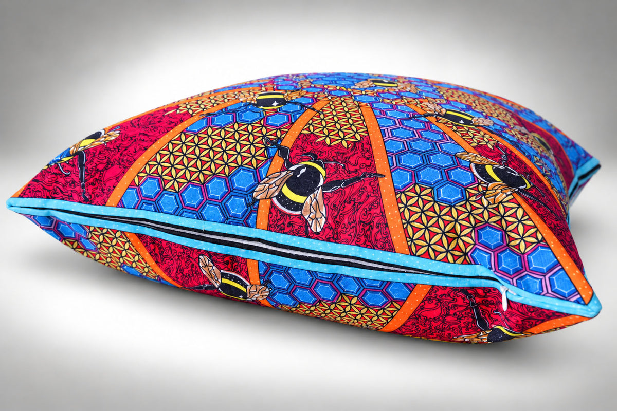 Sacred Bees Soft Velvet Cushion Cover