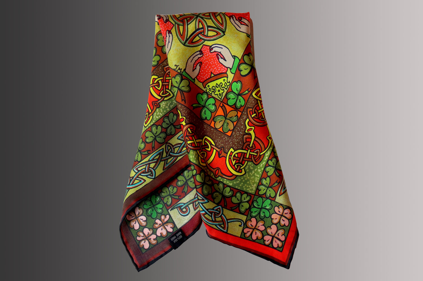 Claddagh 45cm Silk Scarf