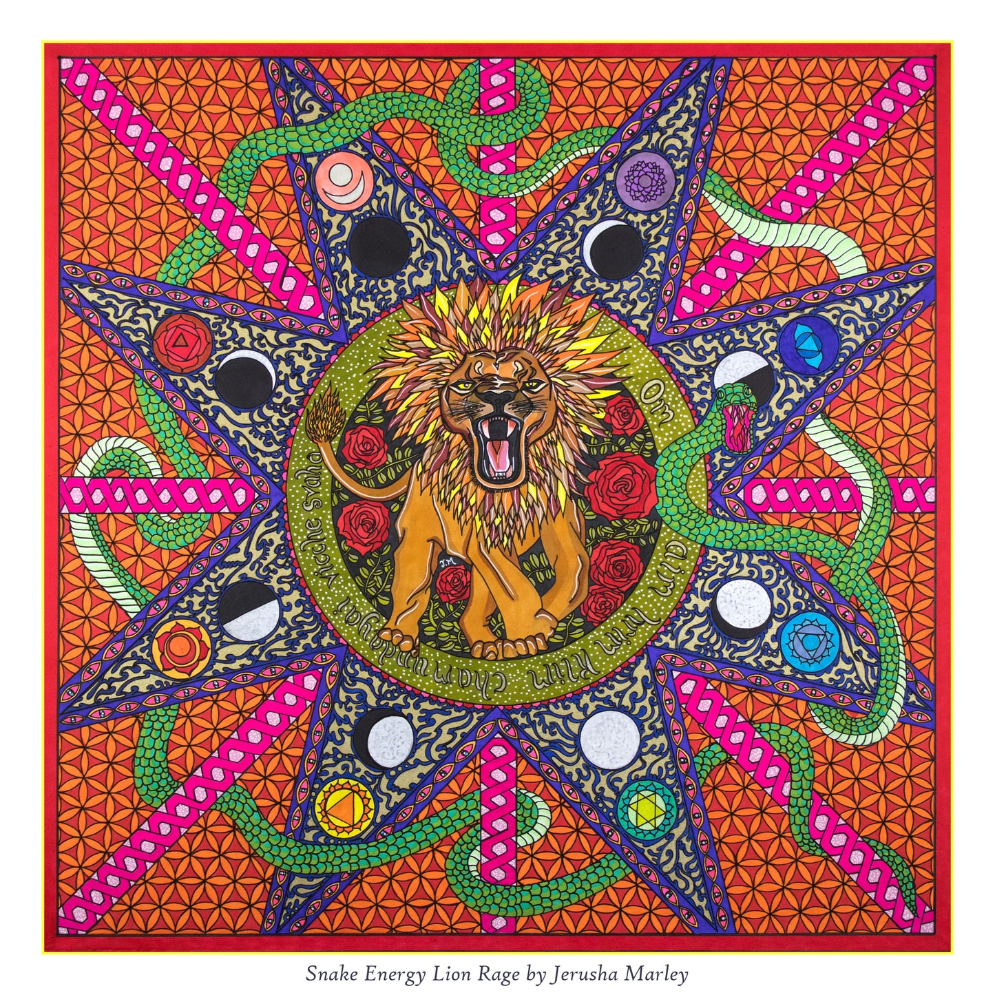Lion & Snake Energy Poster Print