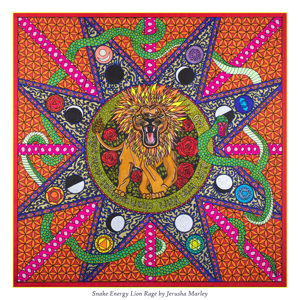 Lion & Snake Energy Poster Print