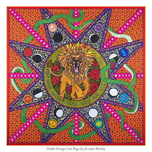 Lion & Snake Energy Poster Print