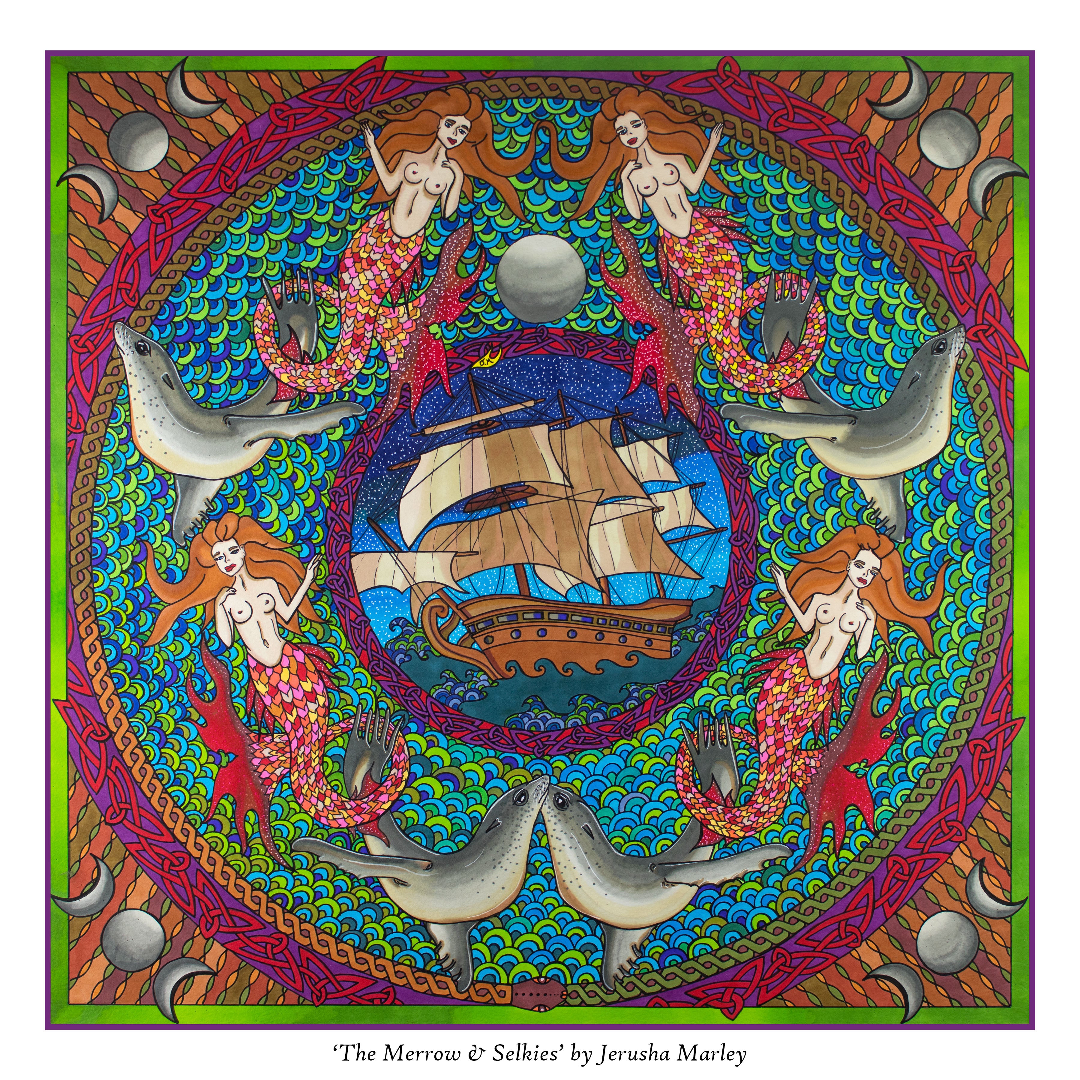 The Merrow & Selkies Poster Print