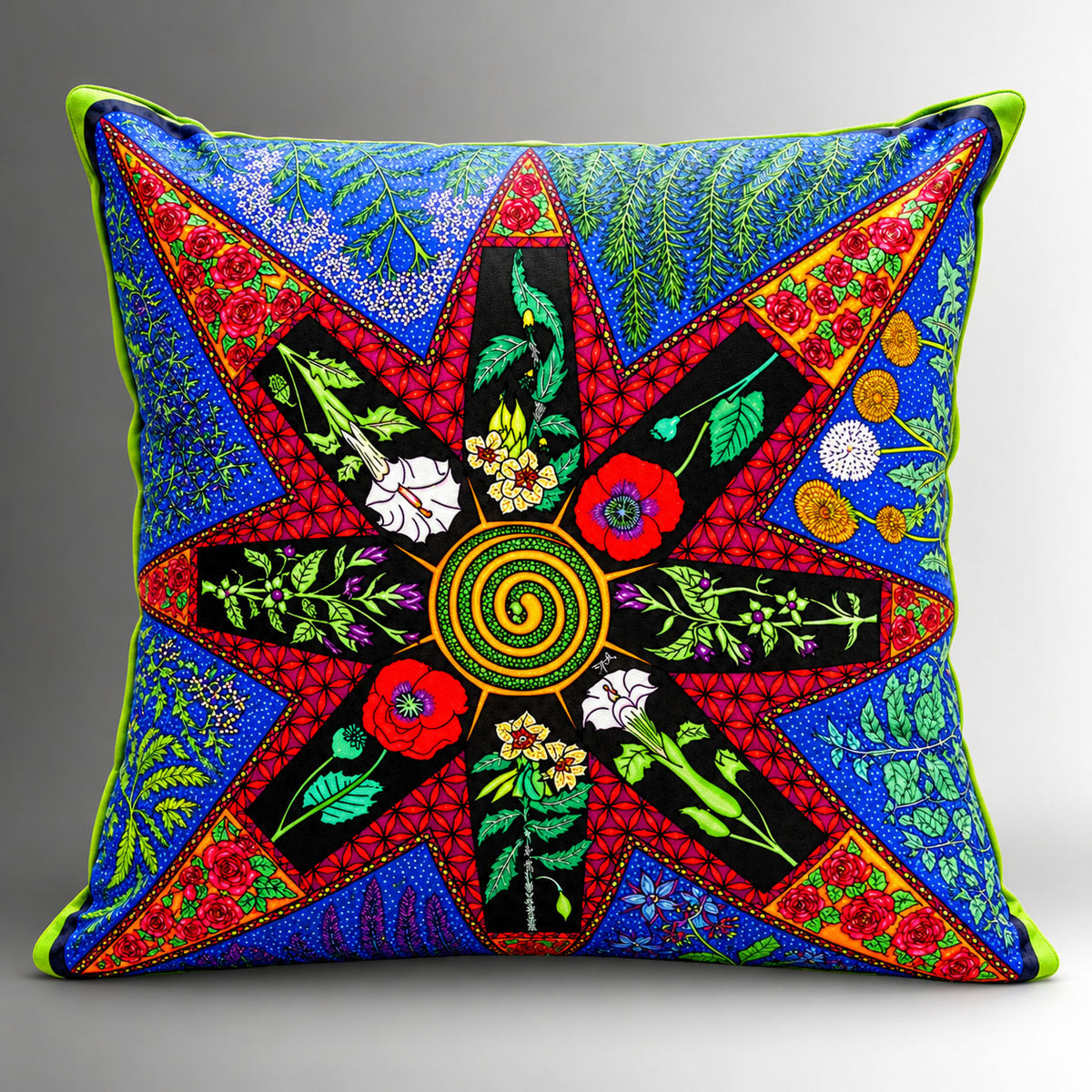 Poisonous Plant Medicine Soft Velvet Cushion Cover