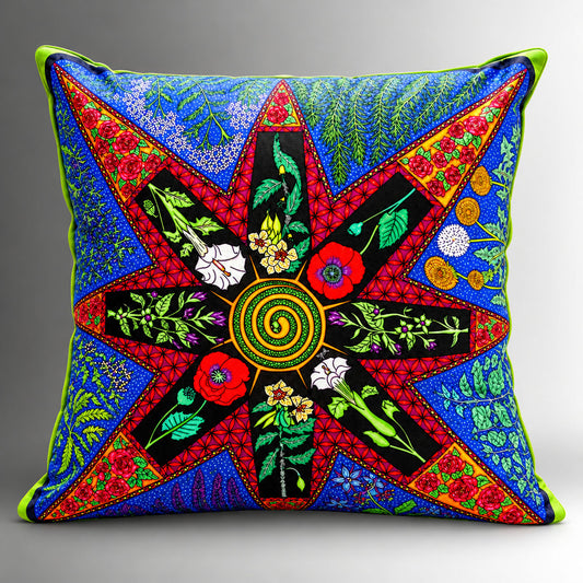 Poisonous Plant Medicine Soft Velvet Cushion Cover