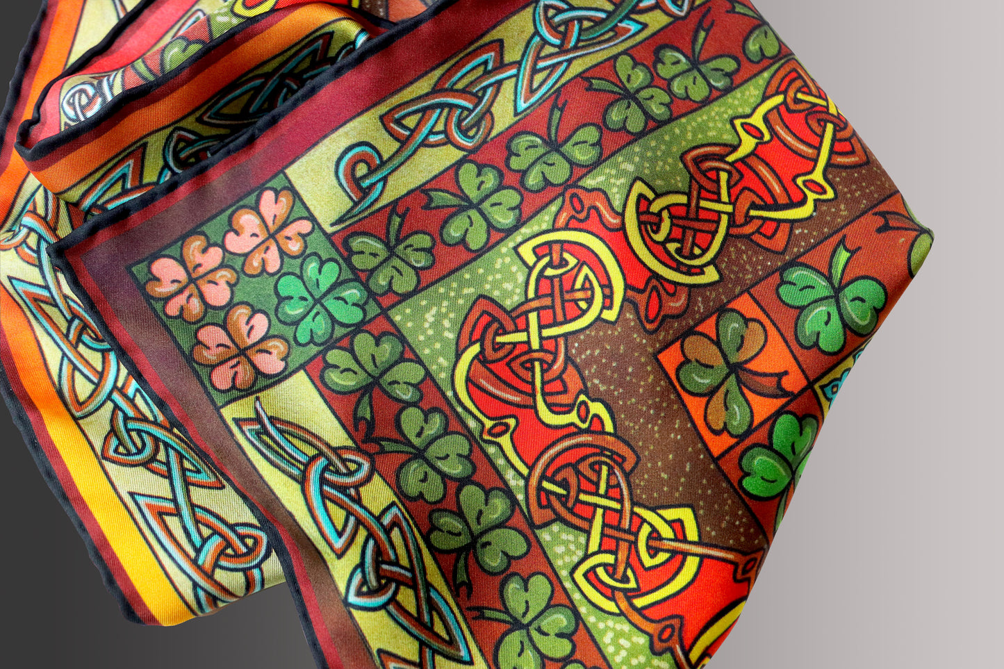 Claddagh 45cm Silk Scarf