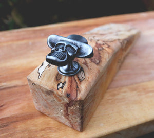 Spalted Beech Skull Door Stop