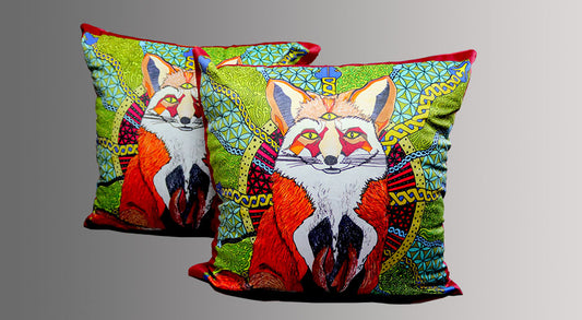 Foxy Velvet Cushion Cover