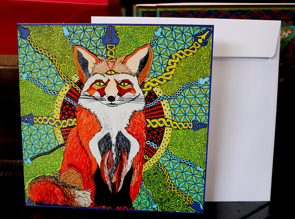 'Foxy' Greeting Card