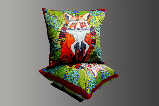 Foxy Velvet Cushion Cover