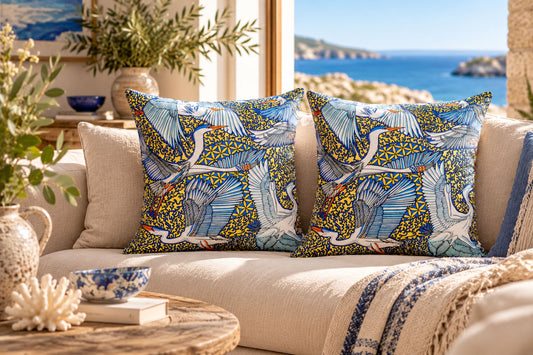 Herons & Great Egrets Soft Velvet Cushions