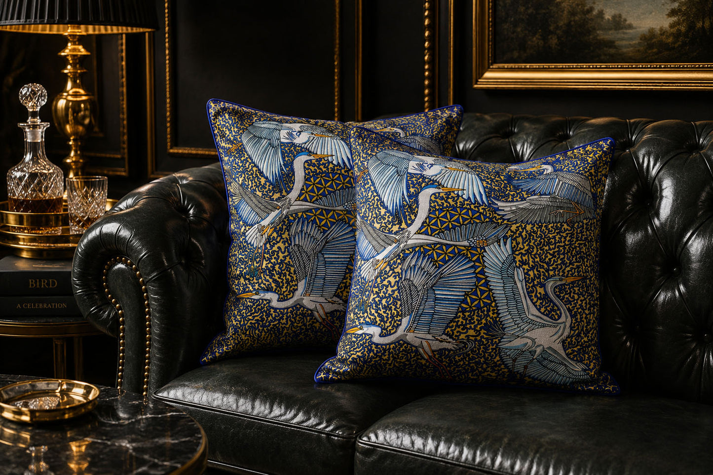 Herons & Great Egrets Soft Velvet Cushions
