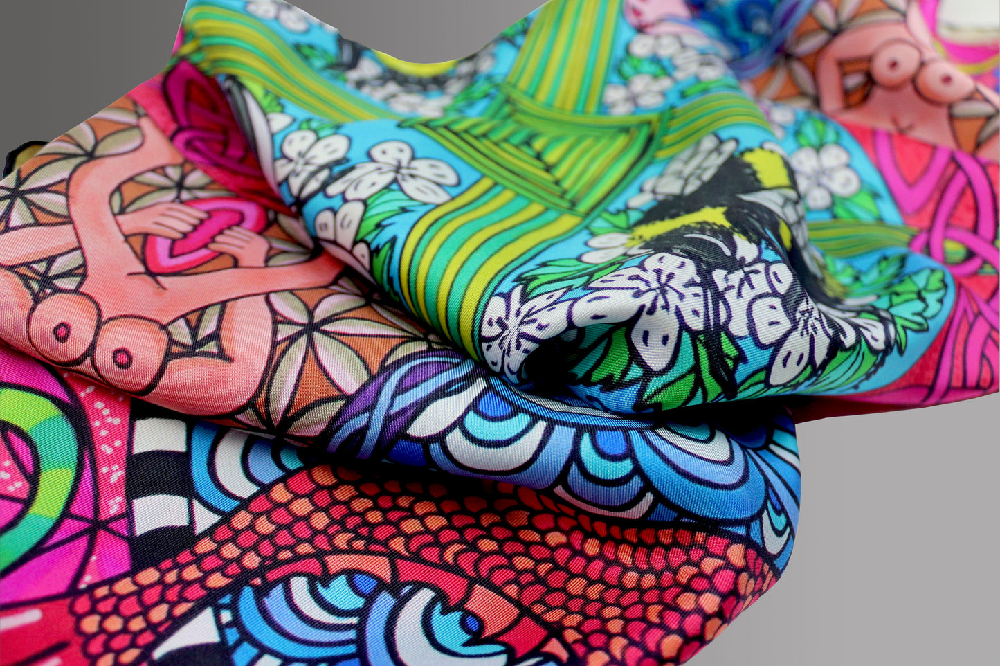 The Divine Feminine 90cm Silk Scarf