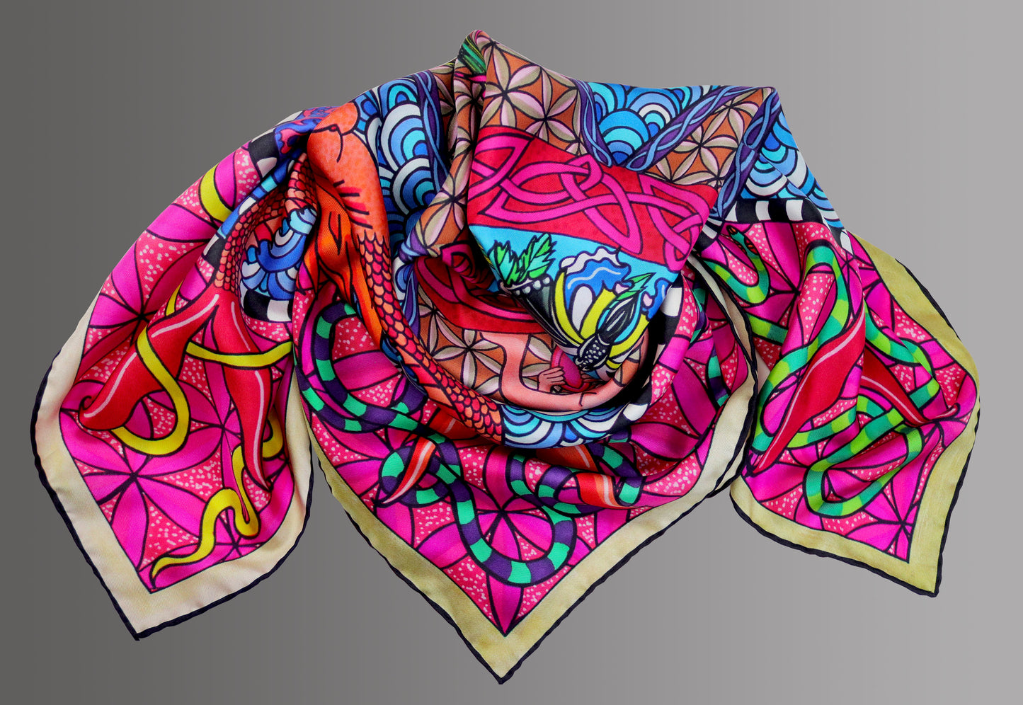 The Divine Feminine 90cm Silk Scarf