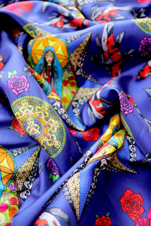 Mary Magic Pure Silk Twill Fabric