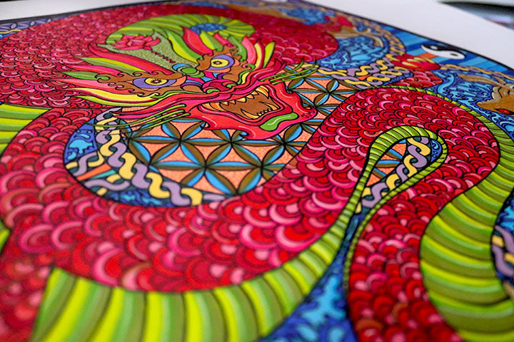 Dragon Magic Original Drawing