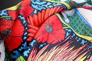 The Peace Phoenix 45 cm Silk Scarf