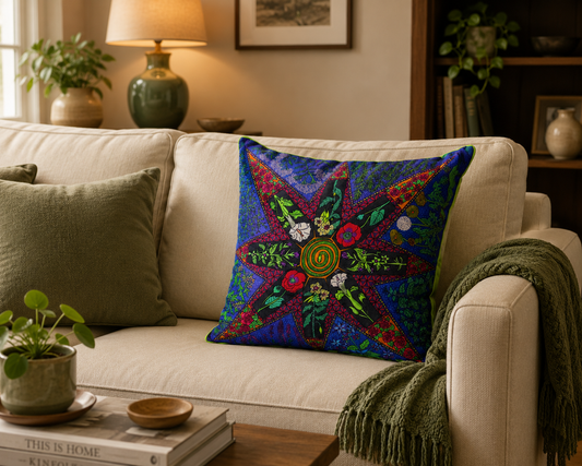 Poisonous Plant Medicine Soft Velvet Cushion Cover