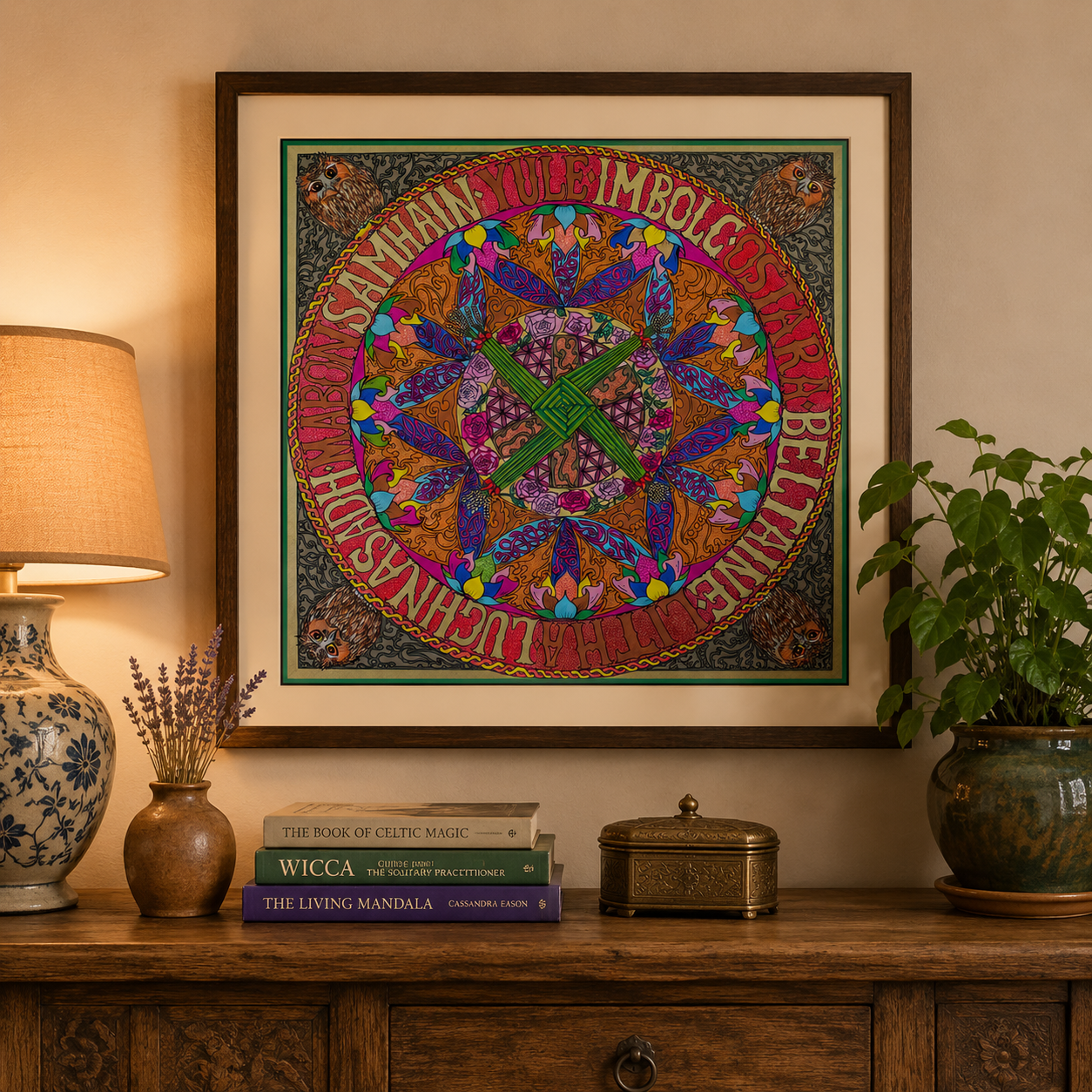 Mandala of Brigids Healing Magic Poster Print