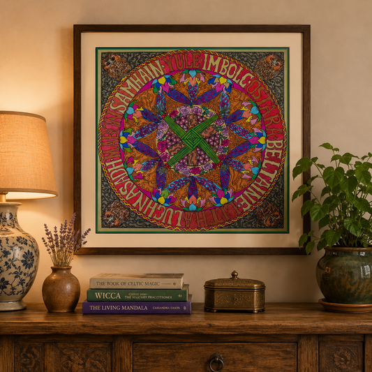 Mandala of Brigids Healing Magic Poster Print