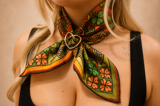 Claddagh 45cm Silk Scarf