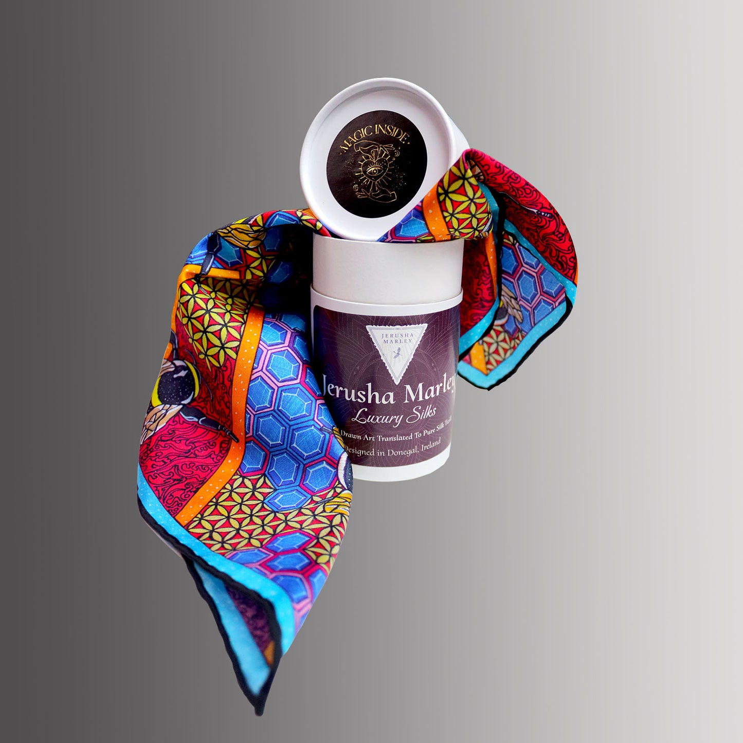 Sacred Bees 45cm Silk Scarf