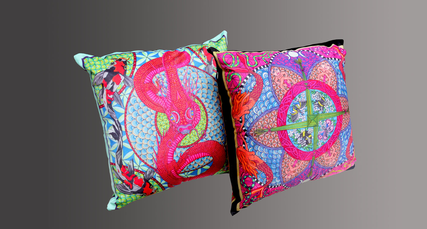 The Divine Feminine Velvet Cushion Cover