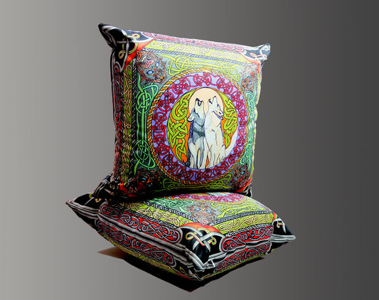 Wolf Magic Velvet Cushions