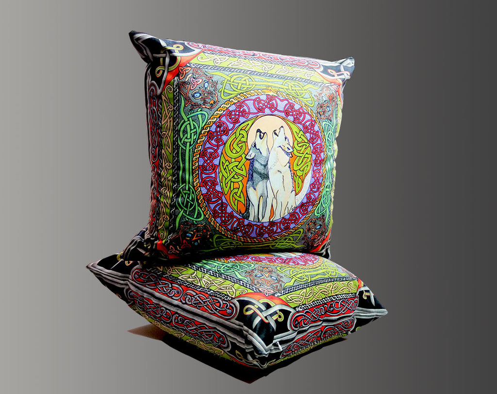 Wolf Magic Velvet Cushions