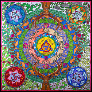 Celtic Medicine Wheel Altar Cloth