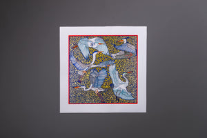 Herons and Great Egrets Luxury Silk Scarf